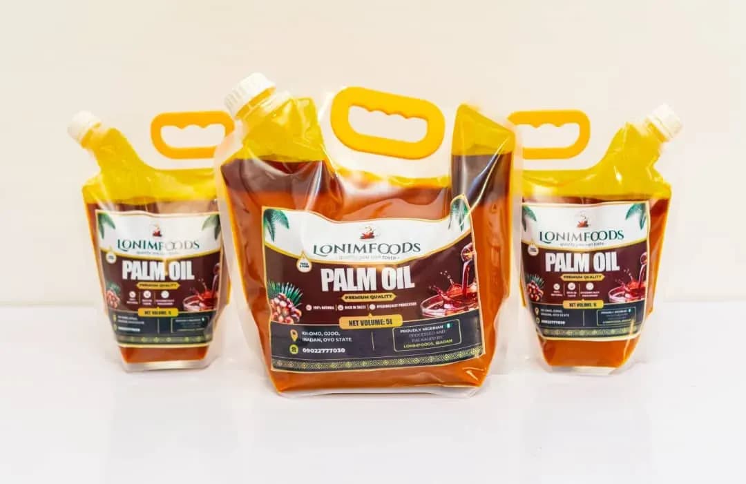 Crude Palm Oil 5L Pouch — LONIMFOODS